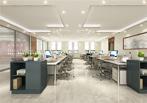 青铜峡绿地办公室装修设计案例_青铜峡办公室装修公司_nxjdhl