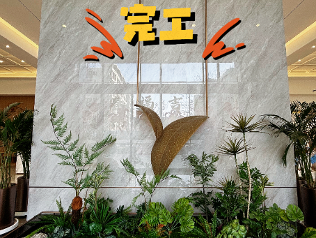 青铜峡装修公司推荐|青铜峡大河雲初售楼部装修软装布场